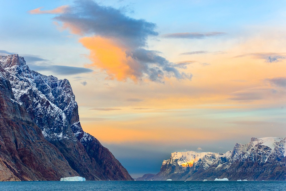 Abend im Scoresbysund - Nordostgrönland